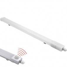 Φωτιστικό Σκαφάκι με Ανιχνευτή Κίνησης Επεκτεινόμενο LED 36W 230V 3960lm 5000K Στεγανό IP65 120cm 3-11202230